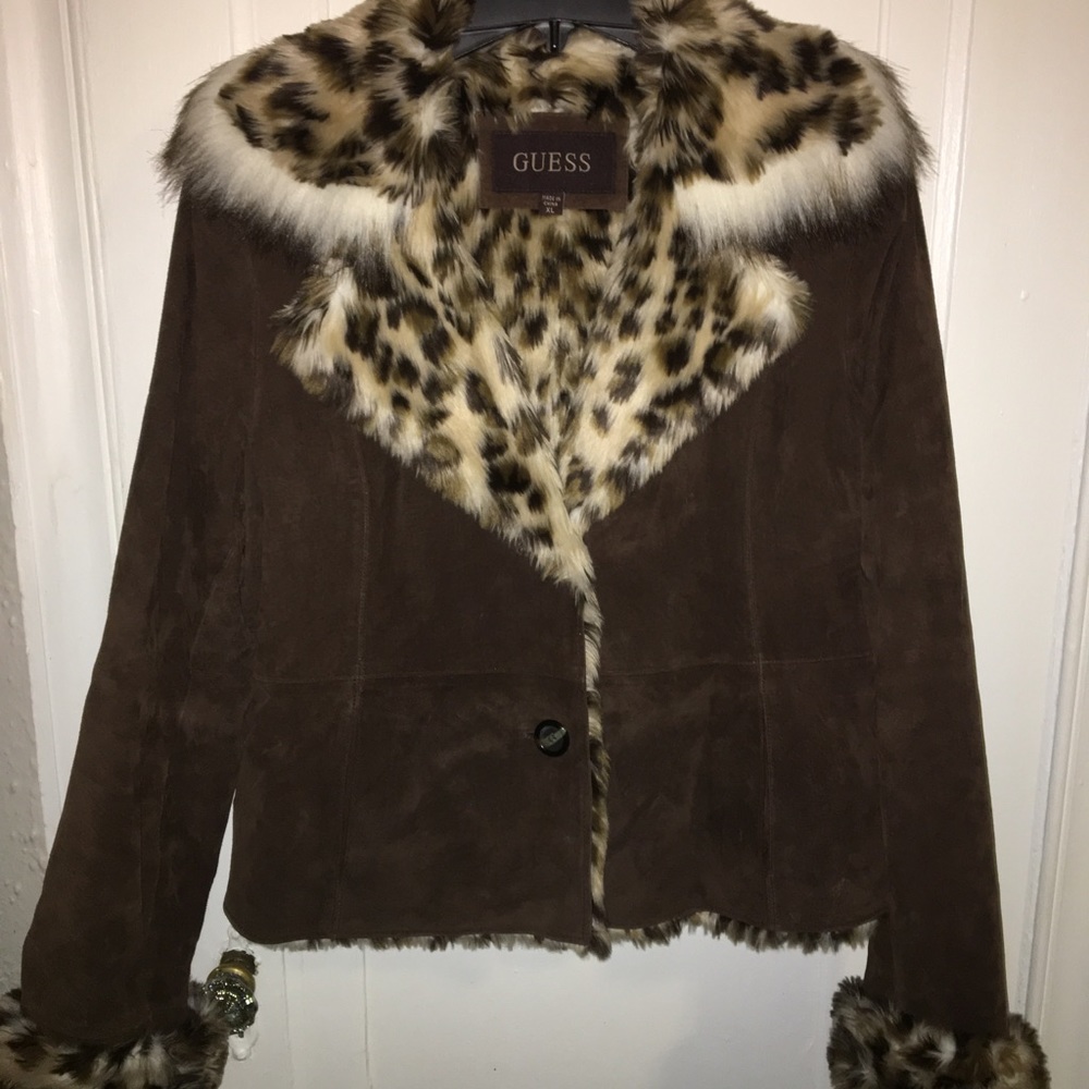 Women’s XL Guess Leather Jacket